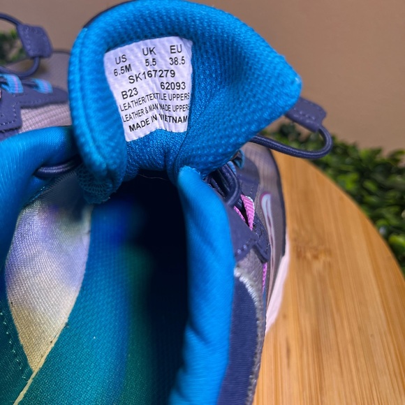 🔥 SAUCONY WIND SHIELD 3.0 BLUE ATHLETIC RUNNING SHOE KIDS 6.5 WOMENS 8 SK167279 - Picture 9 of 9